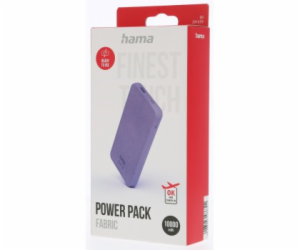 Hama 00201659 Fabric10 Power Pack 10000mAh Purple