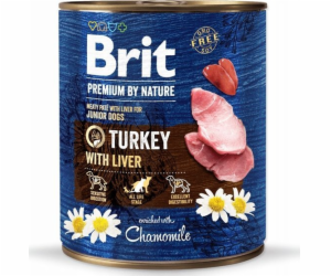 BRIT Premium by nature Junior Turkey with Liver - vlhké k...