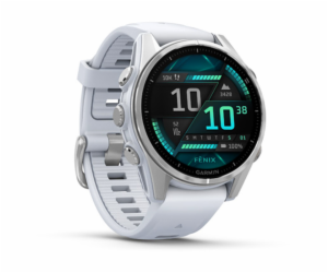 GARMIN fenix 8 - 43mm, AMOLED, Silver, Whitestone