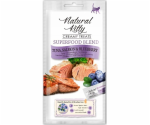 NATURAL KITTY Superfood Blend Tuna, salmon and blueberry ...