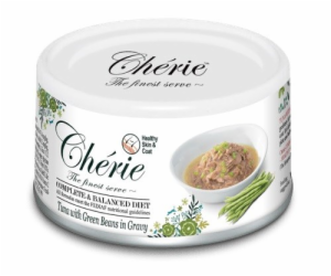 CHERIE Tuna with green beans - mokré krmivo pro kočky - 80g