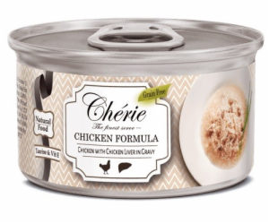 CHERIE Chicken and liver mix - mokré krmivo pro kočky - 80g