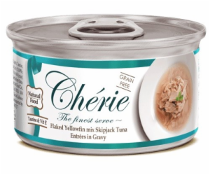 CHERIE Tuna in gravy - mokré krmivo pro kočky - 80g