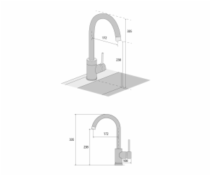 CONCEPT Dřezová baterie BDG3334be BÉŽOVÁ