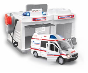 Kufřík garáž Ambulance 1:32