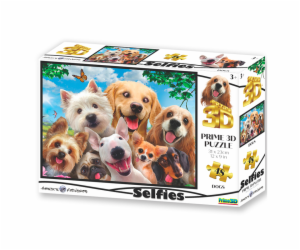 PRIME 3D PUZZLE - Pes Selfie 48 dílků