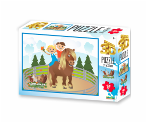 PRIME 3D PUZZLE - FARMAPARK KONÍK 48 dílků