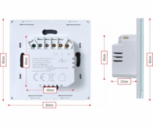 Art SMART LIGHT SWITCH ZIGBEE 3.0 single white ART oem