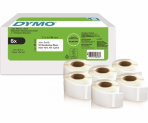 DYMO LW-Rücksendeadress-Etiketten groß 25x54mm 6x 500St/Rol