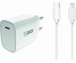 2GO nabíječka Ladegerät 20W 1x USB-C vč. USB-C auf lightn...