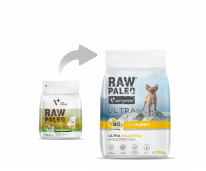 RAW PALEO Ultra Mini Puppy Turkey - suché krmivo pro štěň...