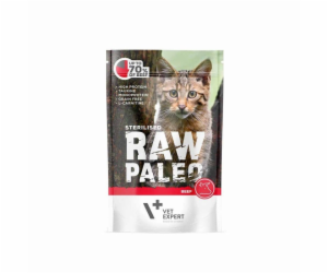 RAW PALEO Adult Cat Sterilized Beef - mokré krmivo pro ko...