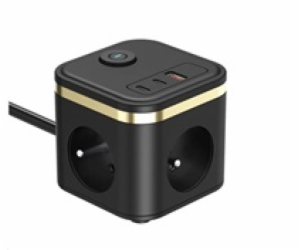 Viking síťový adaptér YC33, 3x 230 V, 1x USB-A, 2x USB-C,...