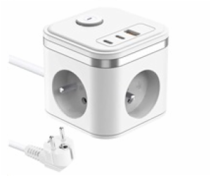 Viking síťový adaptér YC33, 3x 230 V, 1x USB-A, 2x USB-C,...