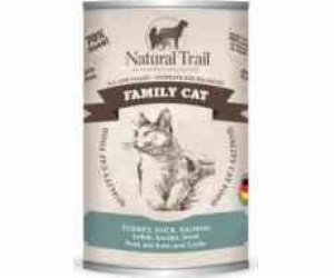 NATURAL TRAIL Family Cat Turkey, duck, salmon - mokré krm...