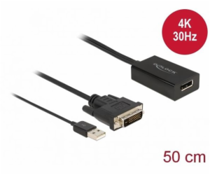 Adapterkabel, DVI + USB-A Stecker > DisplayPort Buchse