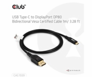 Club3D Kabel USB-C na DisplayPort 2.1, 10K60Hz, DSC1.2, U...