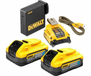 DEWALT NABÍJEČKA / USB ADAPTÉR DEWALT +2x5,0Ah POWER STACK