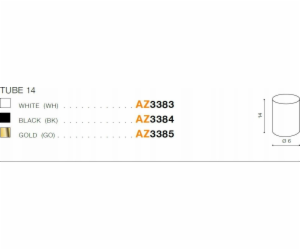 Azzardo  Erebus AZ3391+AZ3385 bod 1x35W GU10 stříbrná/zlatá