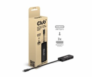 Club3D hub MST USB-C na 3xDisplayPort, Single: 8K30Hz, Tr...