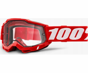 100% brýle 100% ACCURI 2 ENDURO MOTO RED (dvojité čiré sk...