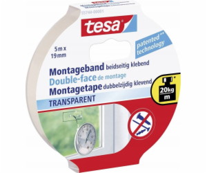 tesa Powerbond Montageband Transparent 5m 19mm