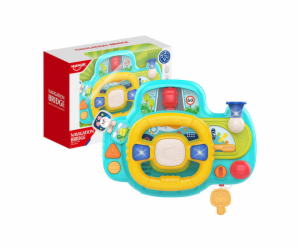 Interactive steering wheel for children (blue) Huanger HE...