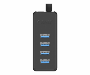 Orico W5P-100 USB to 4x USB 3.0 Hub Adapter (black)