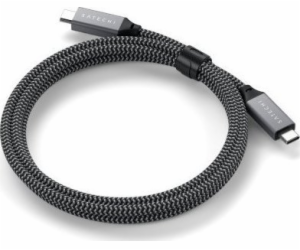 Satechi USB-C – USB-C kabel USB 0,8 m černý (ST-U4C80M)