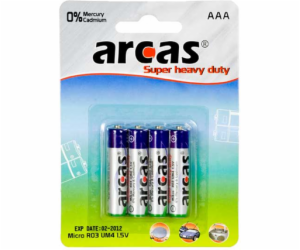 Baterie Arcas Super Heavy Duty AAA / R03 4 ks.