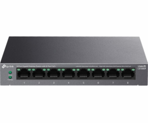 Switch TP-Link LS108GP 8x GLan s PoE+, 62W, kov