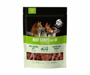 PETREPUBLIC Beef cubes M - pamlsek pro psa - 250g