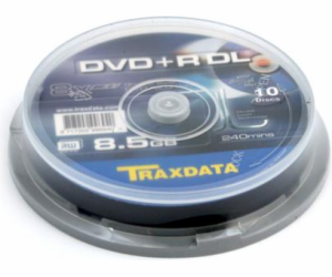 Traxdata DVD+R DL 8,5 GB 8x 10 kusů (906753ITRA003)