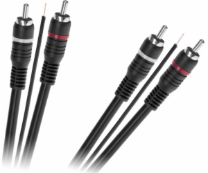 RCA (Cinch) x2 - RCA (Cinch) x2 kabel 5m černý (KPO2687-5)