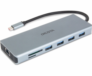 DICOTA USB-C 13-in-1 Docking Station 4K HDMI/DP PD 100W, ...