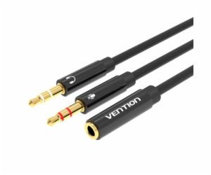 Cable Audio 2x 3.5mm Male to 4-Pole Female 3.5mm Vention ...