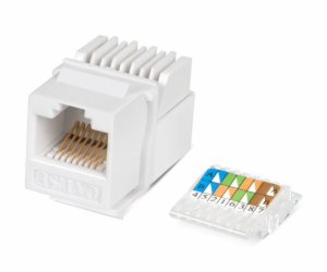 XtendLan Keystone jack RJ45, CAT5e, UTP, zaklapávací, bíl...