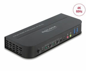 DeLOCK HDMI KVM Switch 4K 60 Hz mit USB 3.0 und Audio, KV...