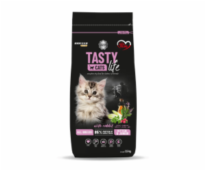 BIOFEED Tasty Cats Life Kitten Junior Rabbit - suché krmi...