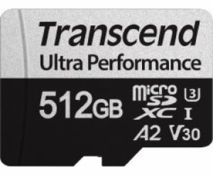 Karta Transcend 340S MicroSDXC 512 GB Class 10 UHS-I/U3 A...