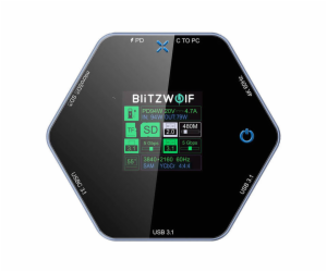 Blitzwolf 8in1 docking station BW-TH16 USB 100W LCD Smart...