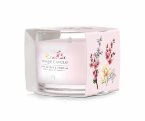 Votivní svíčka Yankee Candle, Růžové třešně a vanilka, 37 g