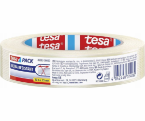 Tesa tesapack Ultra Resistant Monofilament 50m 25mm -Pack...