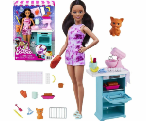 Barbie panenka Barbie Cook s kotětem (HCD44)