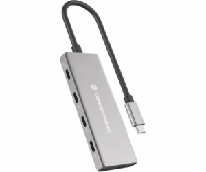 Conceptronic AV adaptér CONCEPTRONIC Dock USB-C->4xUSB-C ...