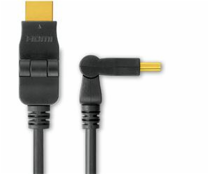 PremiumCord Kabel HDMI A - HDMI A M/M 15m, rotační