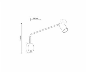 Nástěnné svítidlo TK Lighting Logan 4743, 10 W, GU10