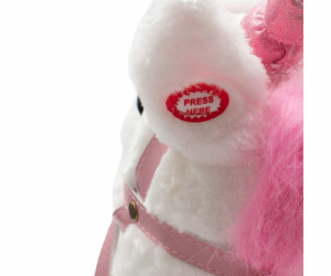 Hobby horse unicorn se zvukem a kolečky Nia Baby Mix white