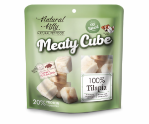 Natural Kitty Meaty Cube 100% Masové kostky z tilapie - p...