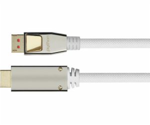 Kabel PYTHON Nylong kabel Python DisplayPort 1.4 a HDMI 2...